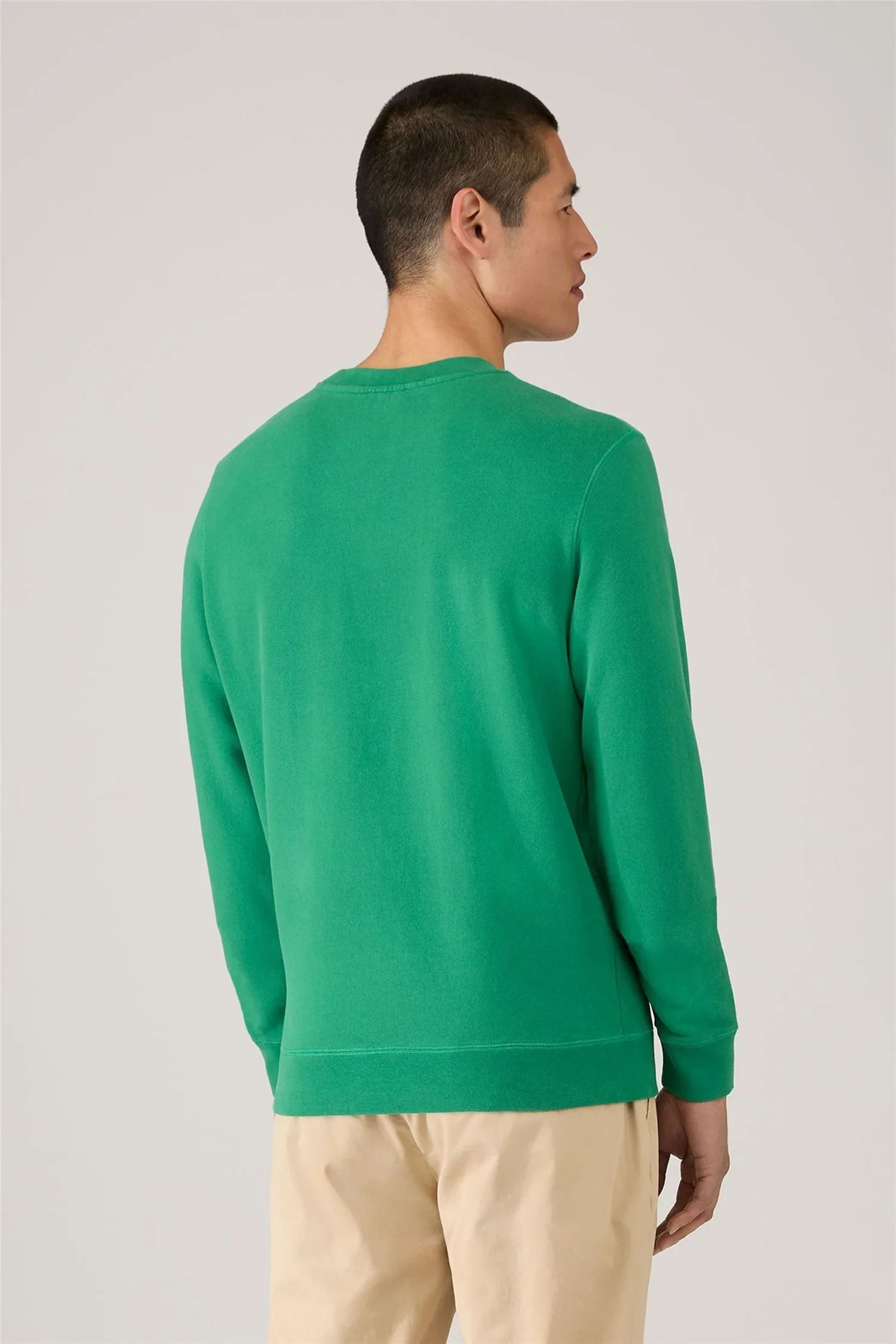 Loopback Sweatshirt Bright Green - Image 4