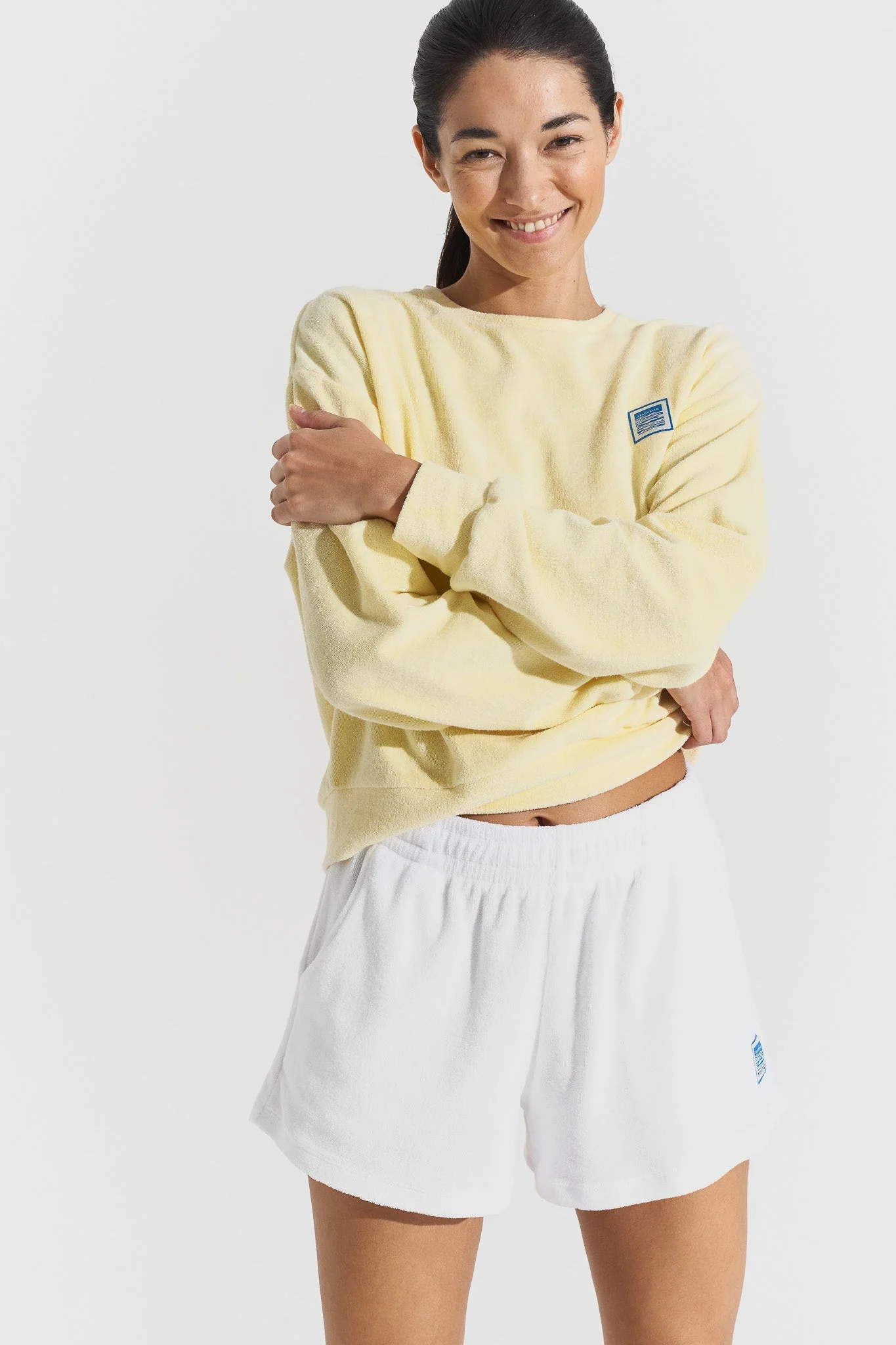 Terry logo sweat Light Yellow - Image 4