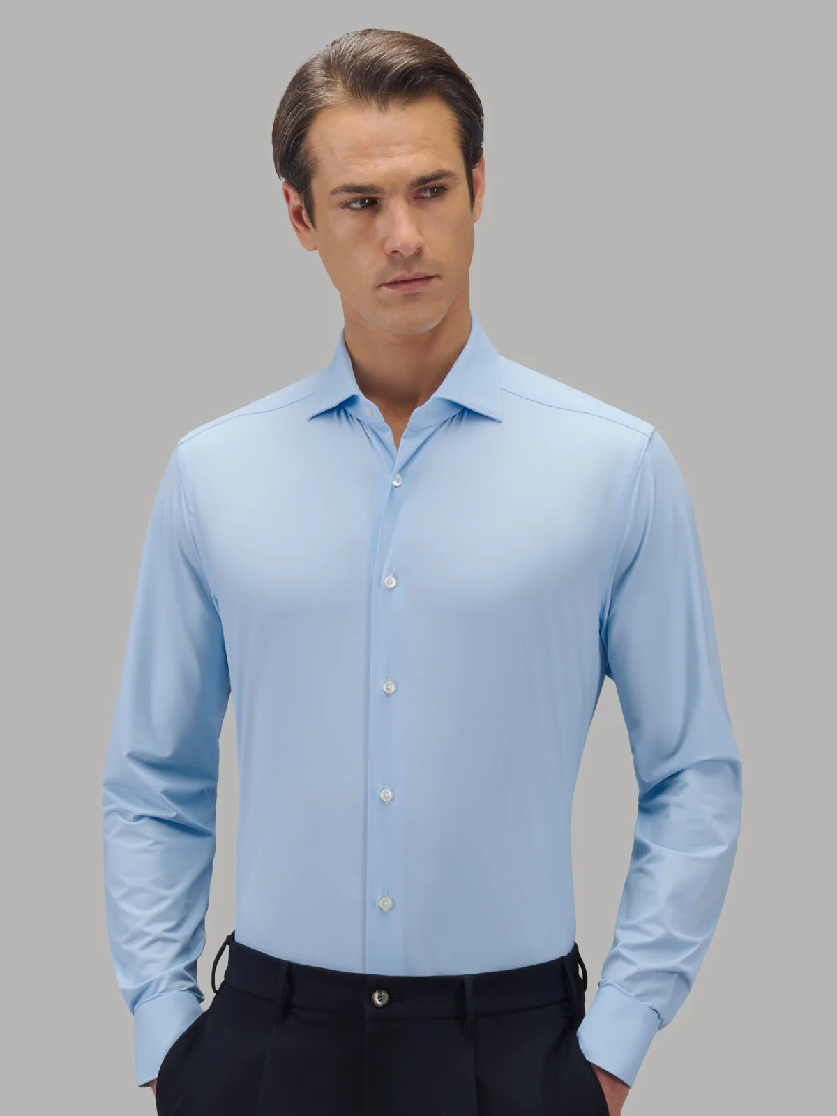 Active Shirt Slim Fit Sky Blue - Image 3