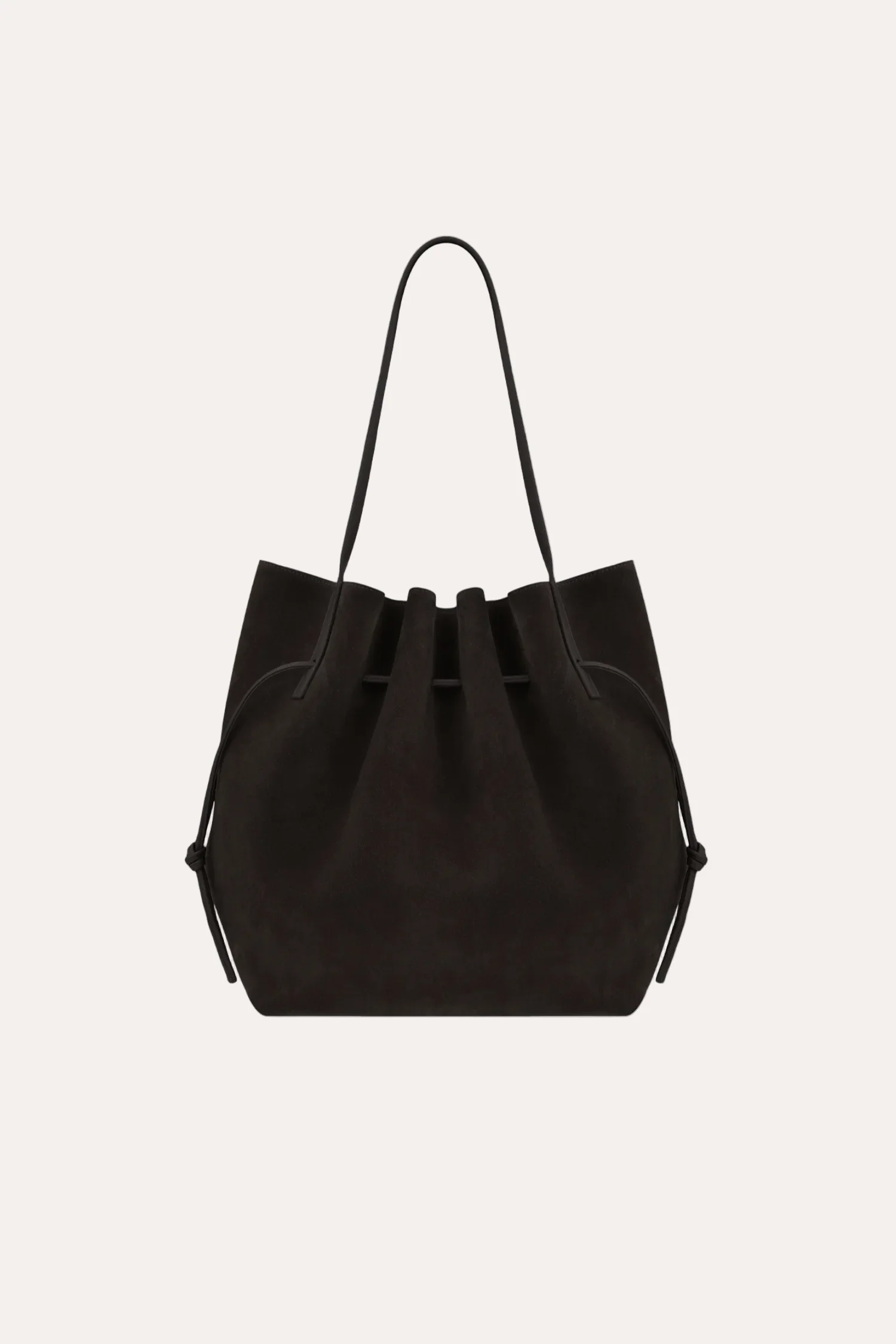 Scallop Tote- Ganache Suede Leather