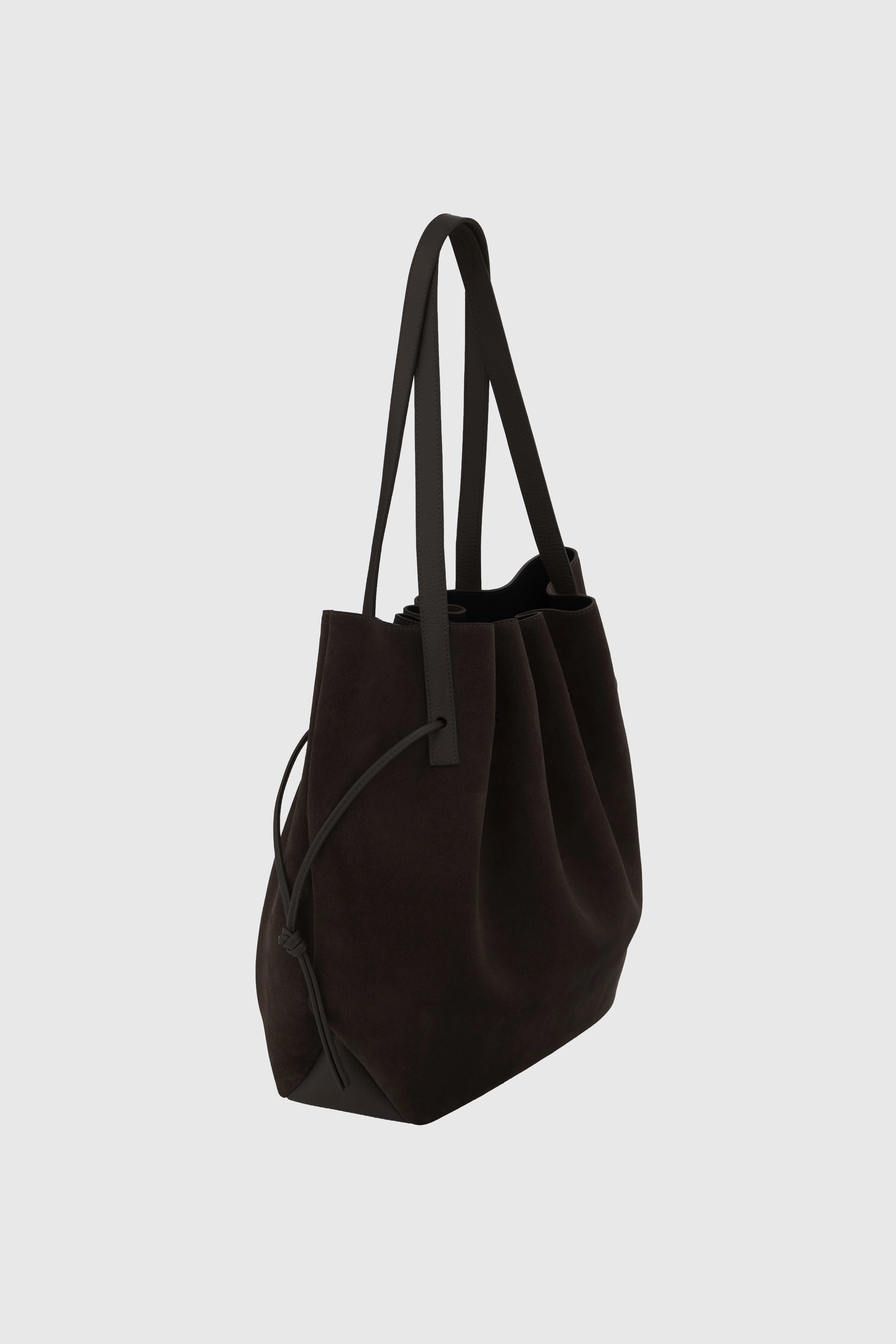 Scallop Tote- Ganache Suede Leather - Image 3