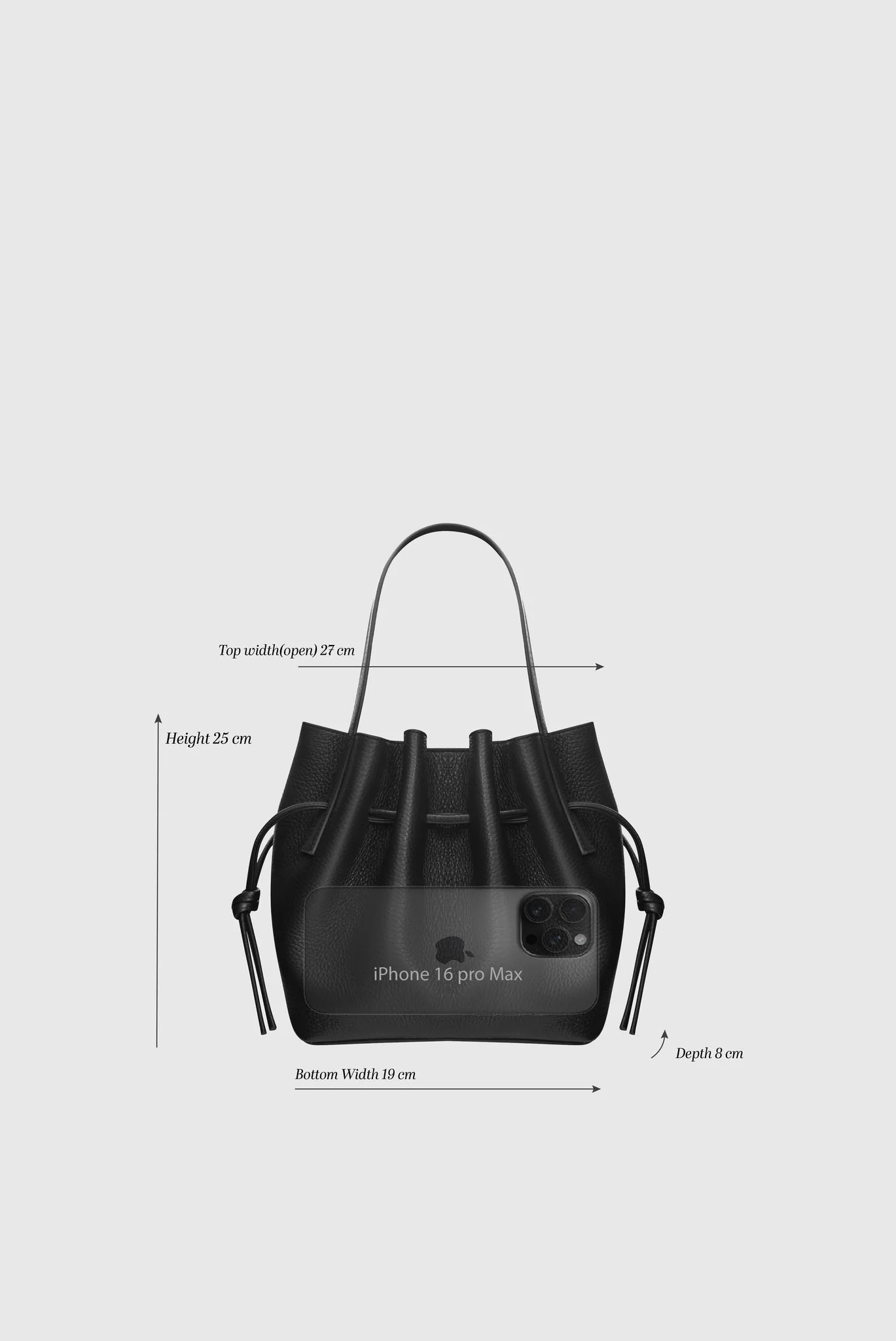 Mini Scallop Tote- Ganache Suede Leather - Image 5