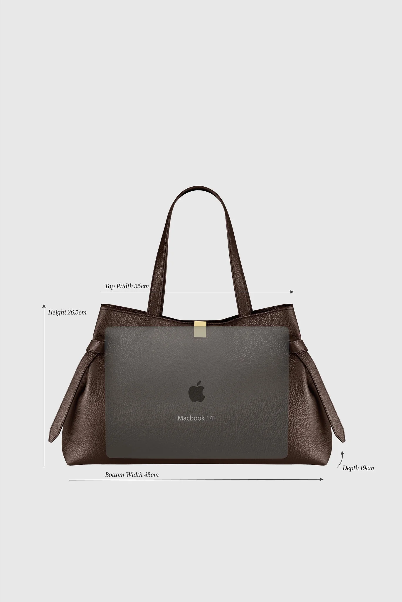 Gyoza Tote- Ganache Suede Tote - Image 4