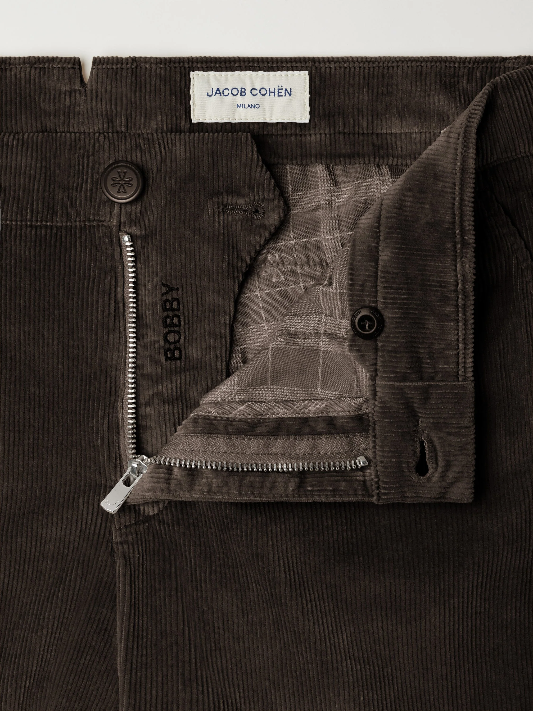 Bobby Slim Fit Brown Trousers - Image 4
