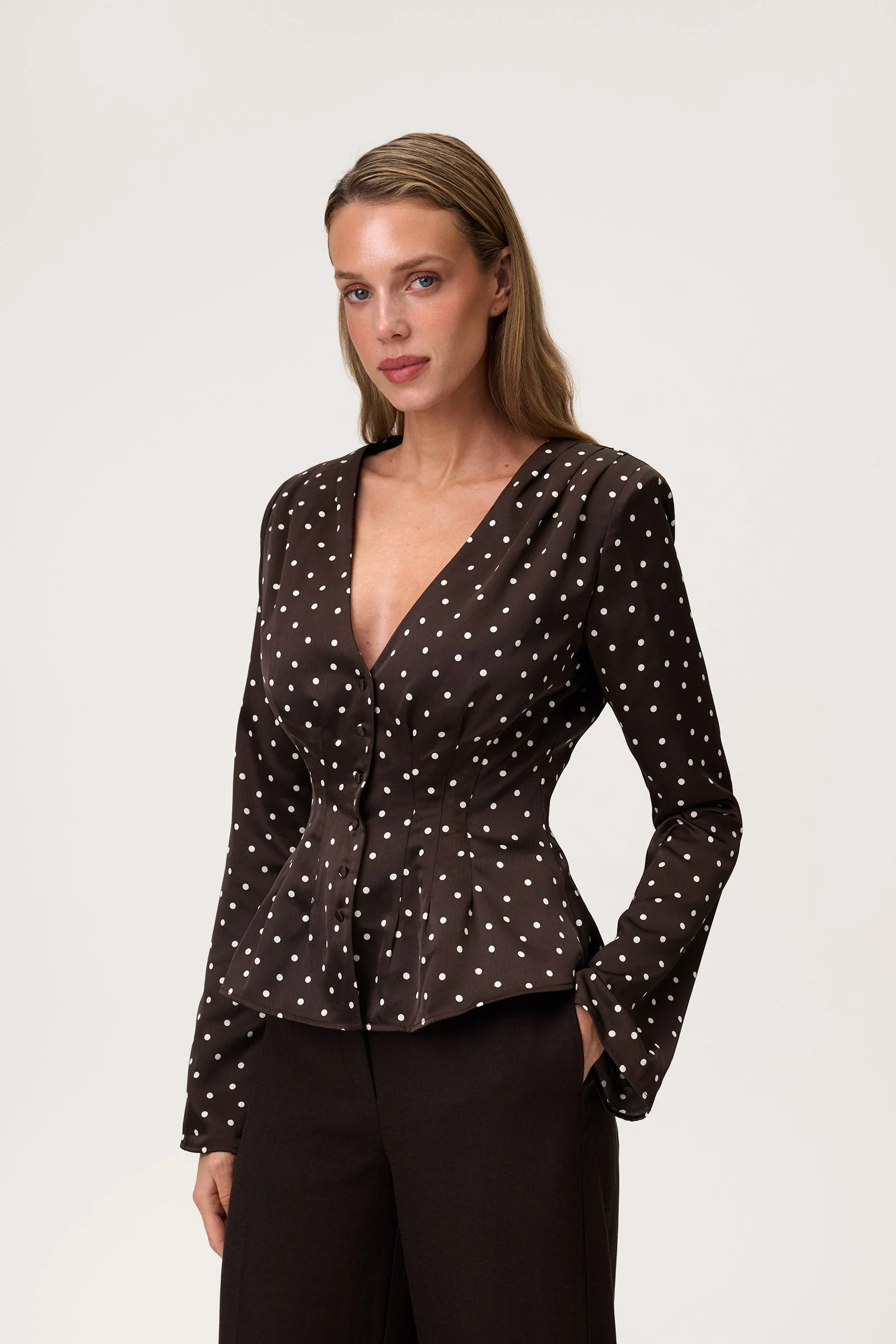 Marmo Blouse Espresso - Image 4
