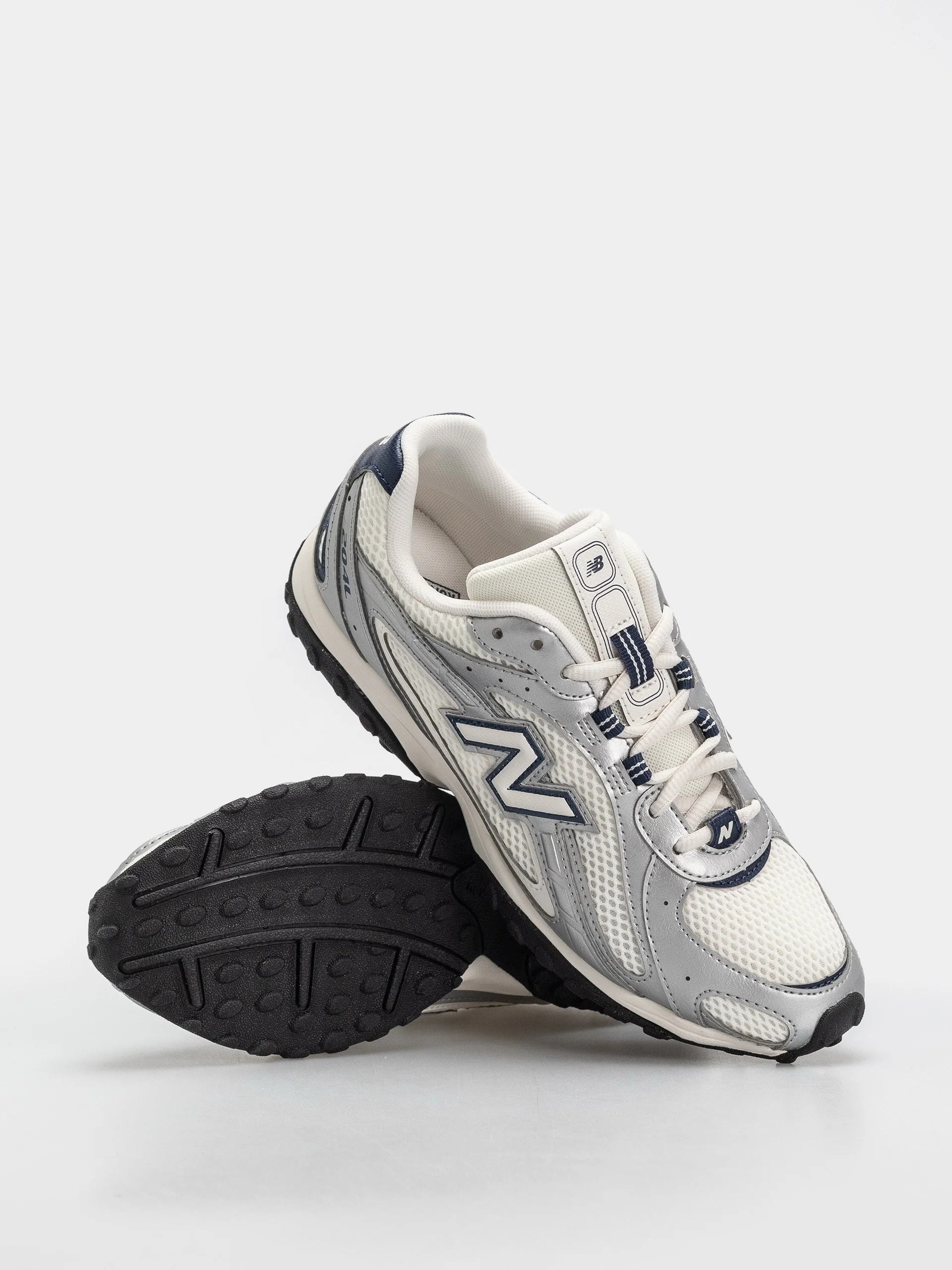 204L- Sea Salt/ Silver Metallic/ NB Navy - Image 2