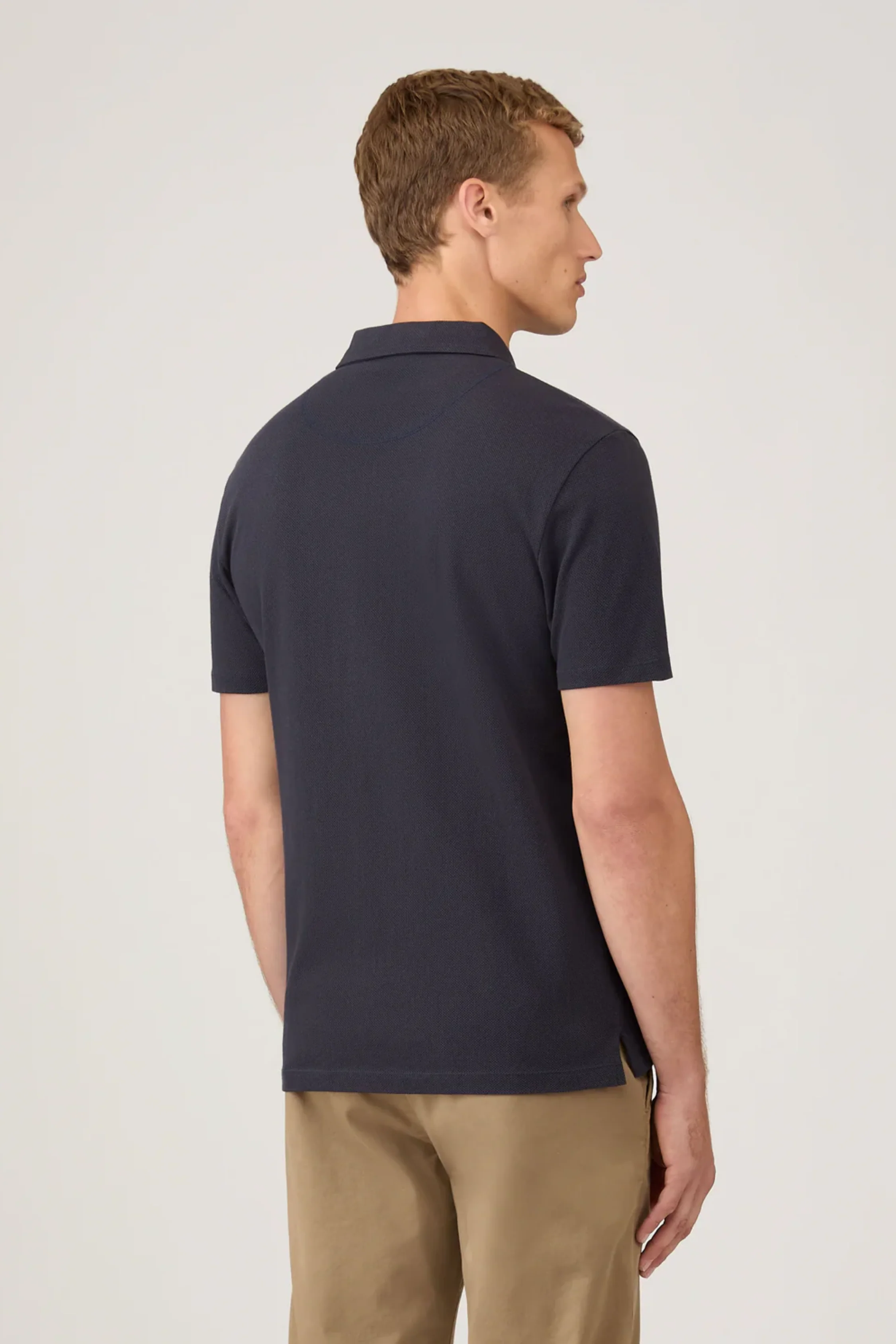 Riviera Polo Shirt Navy - Image 5