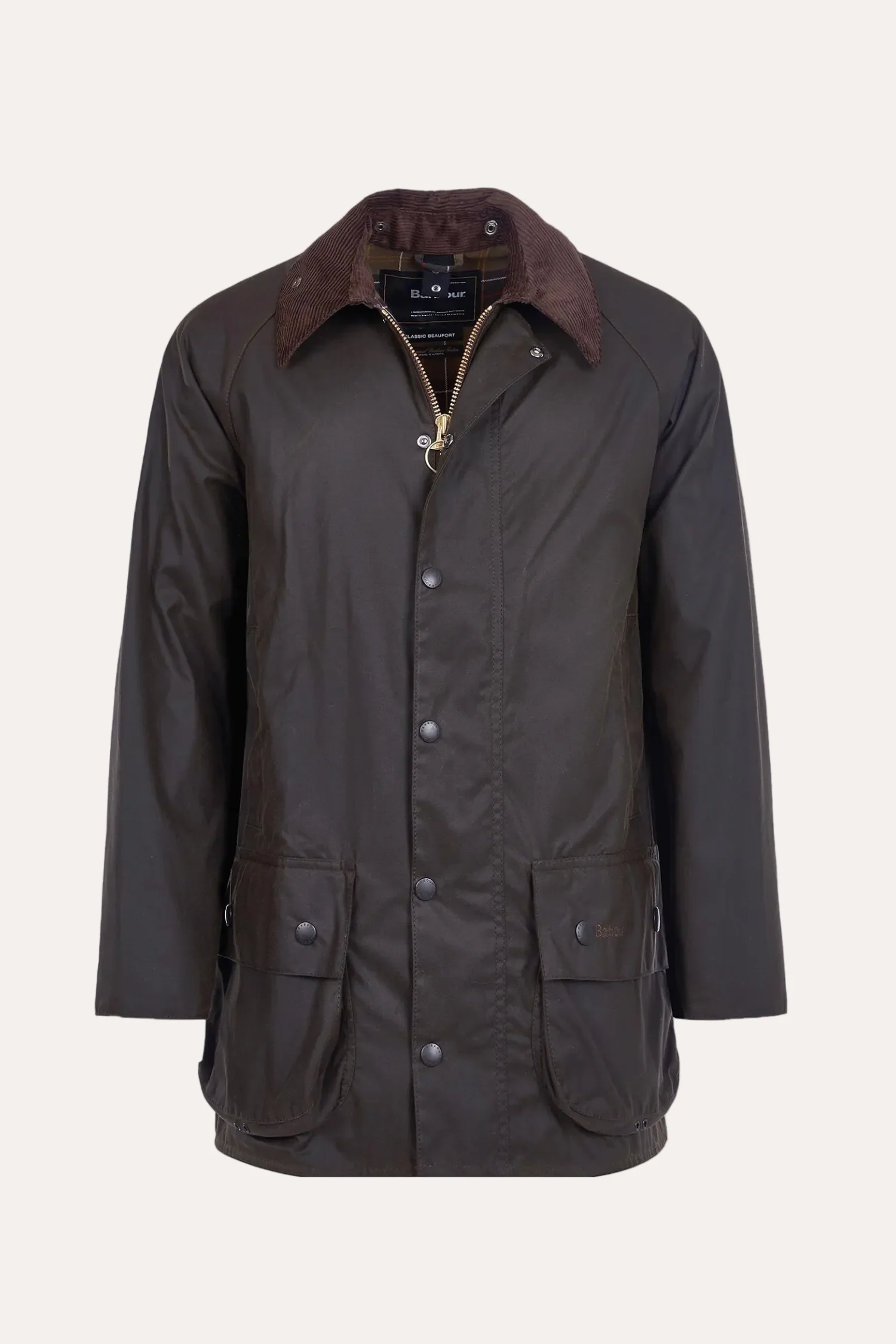 Classic Beaufort Wax Jacket Olive - Image 8