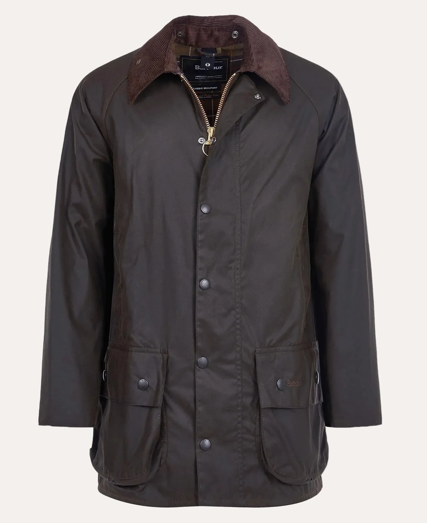 Classic Beaufort Wax Jacket Olive - Image 9