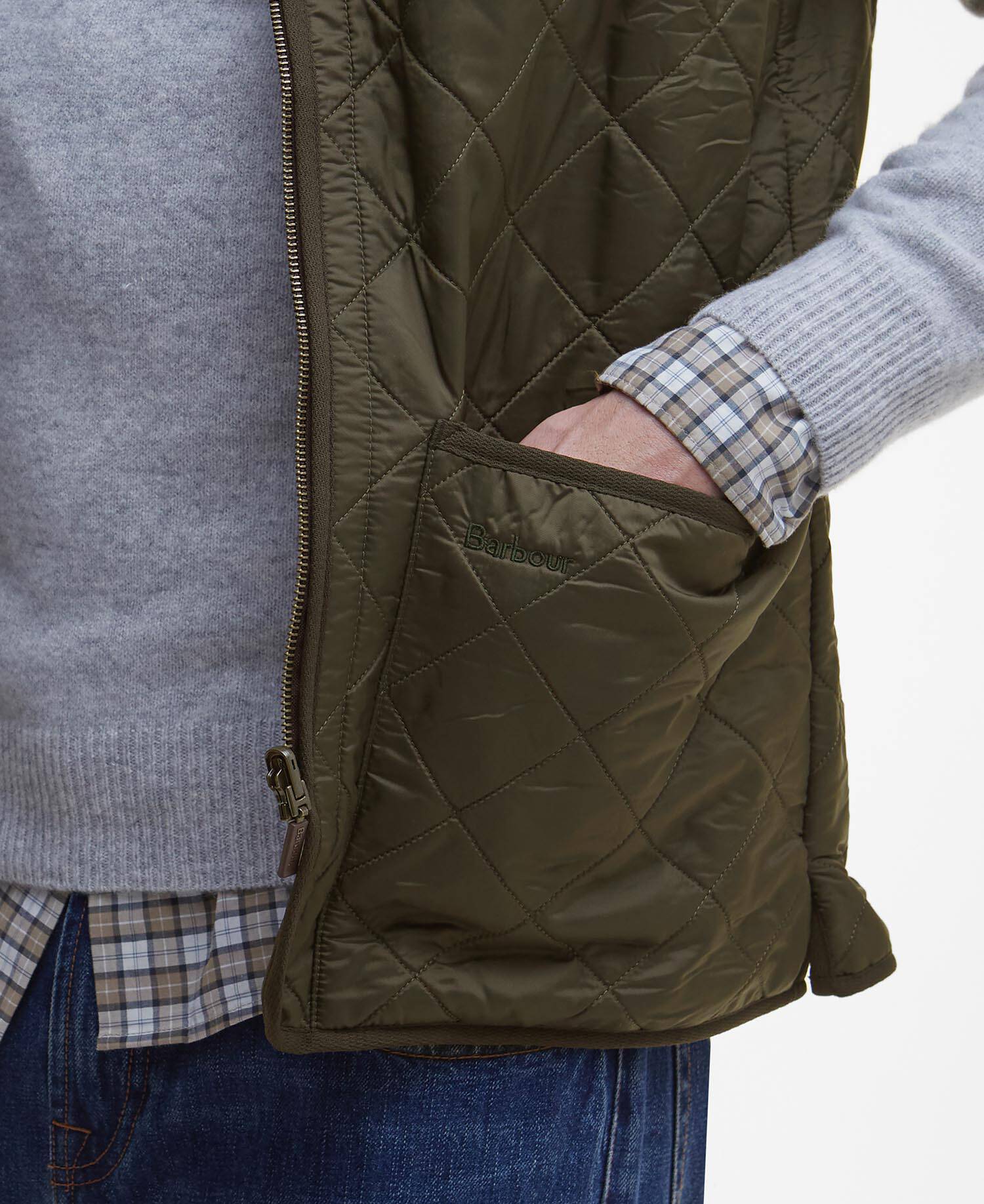 Polarquilt Waistcoat/Zip-In Liner Olive - Image 5