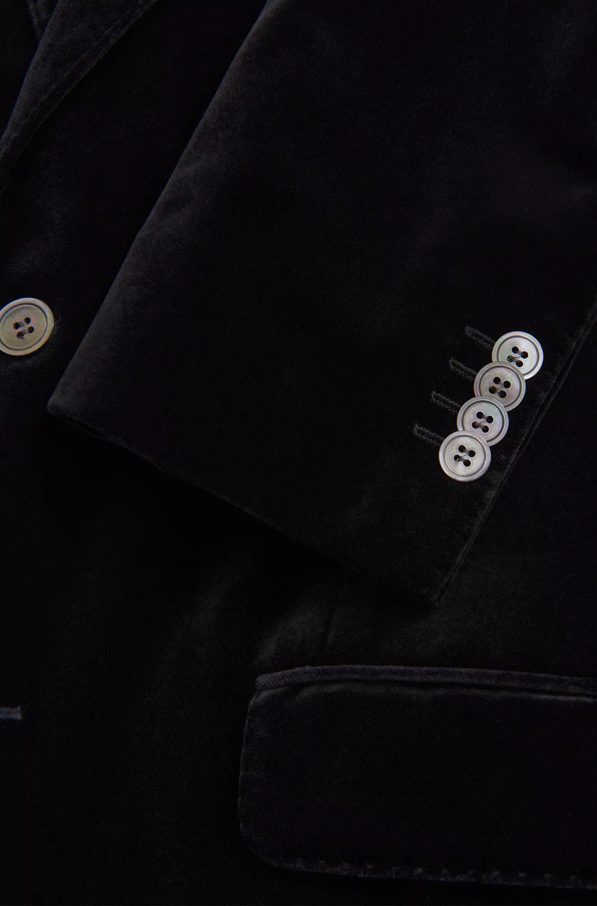Fogerty Velour Blazer Black - Image 3