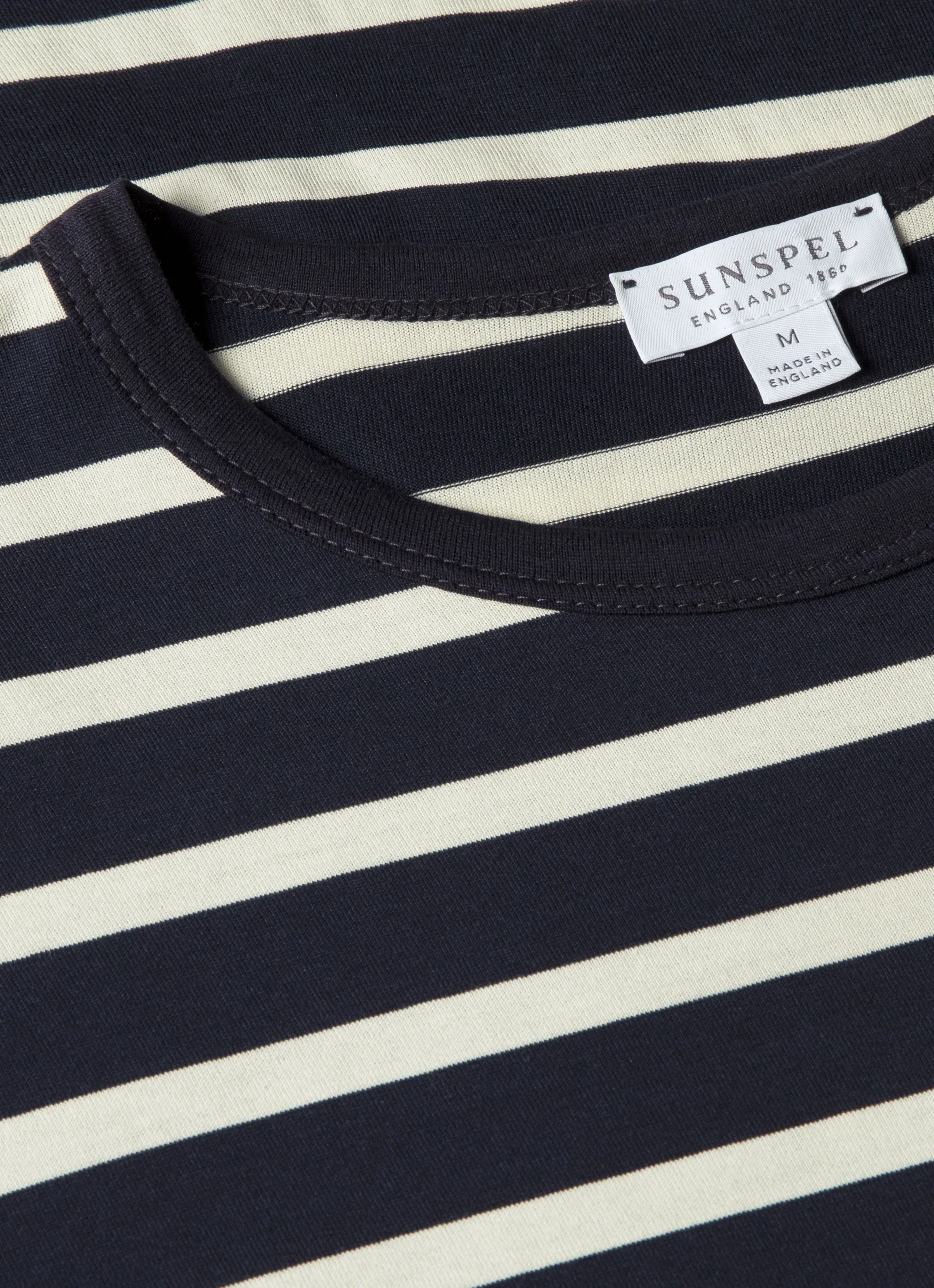 Classic T-Shirt Navy/Ecru Breton - Image 4