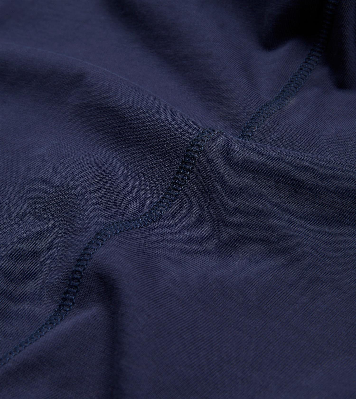 Cotton Crew Neck Hiking T-Shirt Navy - Image 4