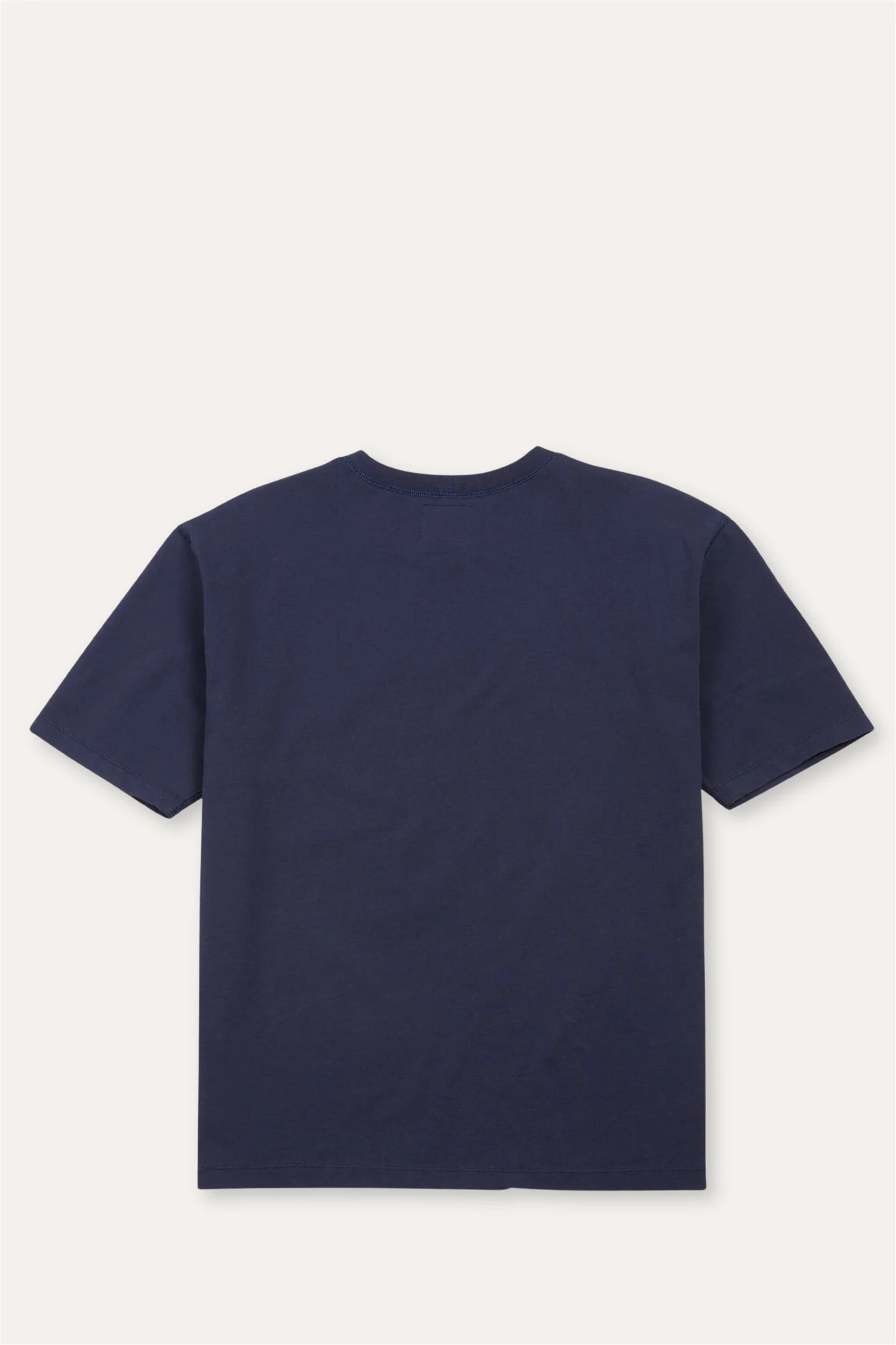 Cotton Crew Neck Hiking T-Shirt Navy - Image 5