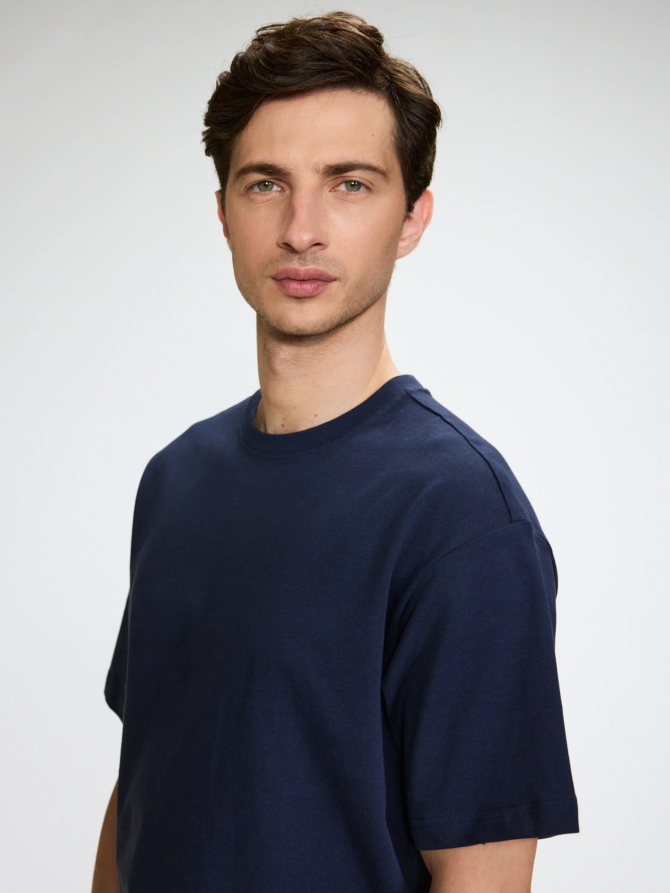 Organic Cotton Oversized T-Shirt Blue - Image 4