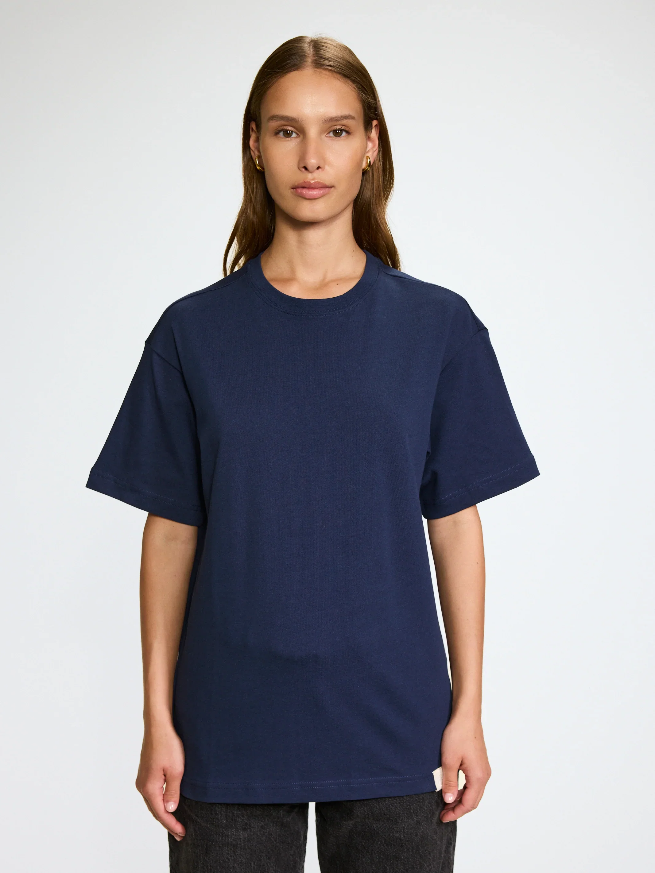 Organic Cotton Oversized T-Shirt Blue - Image 6