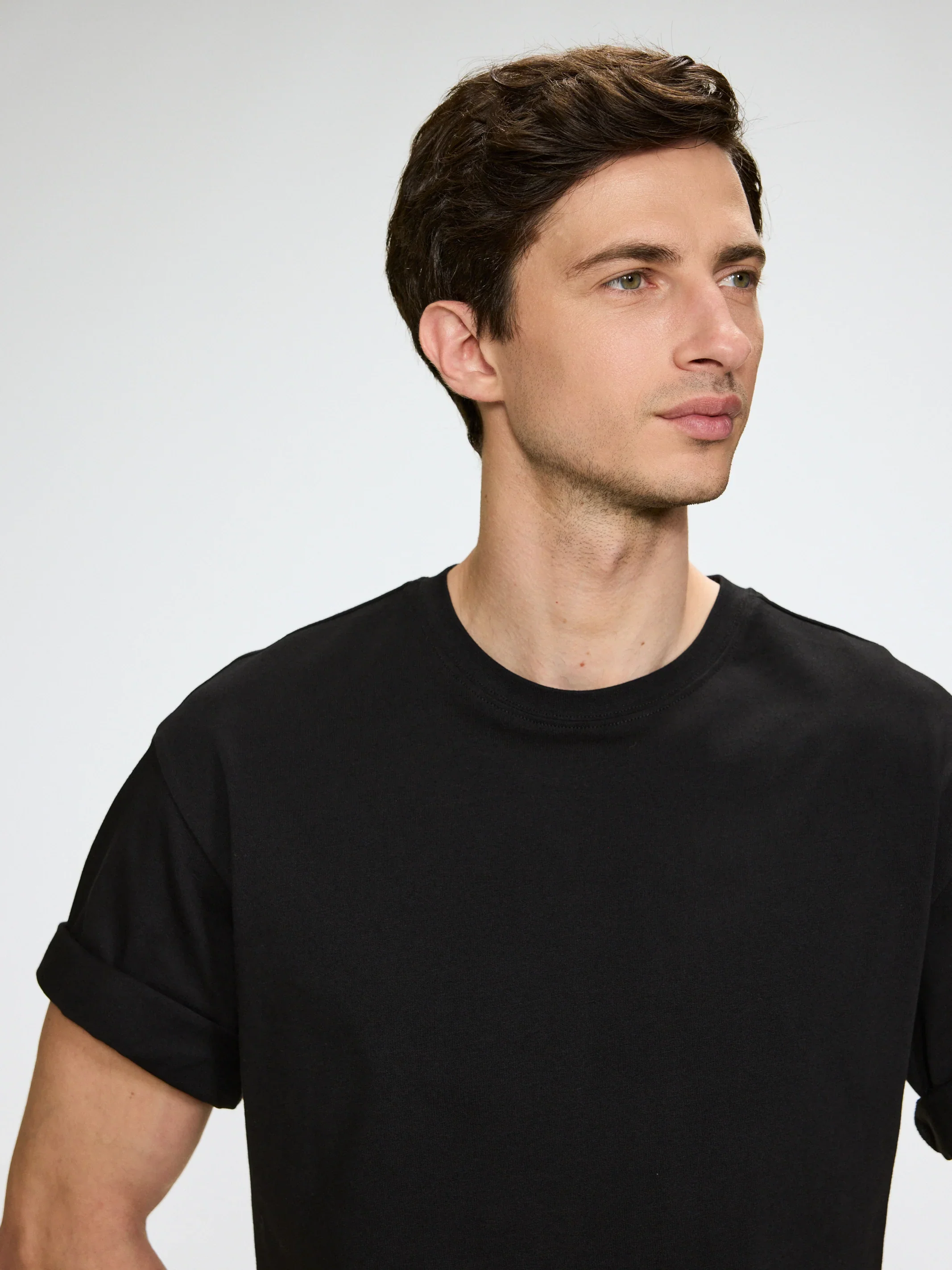 Organic Cotton Oversized T-Shirt Black - Image 5
