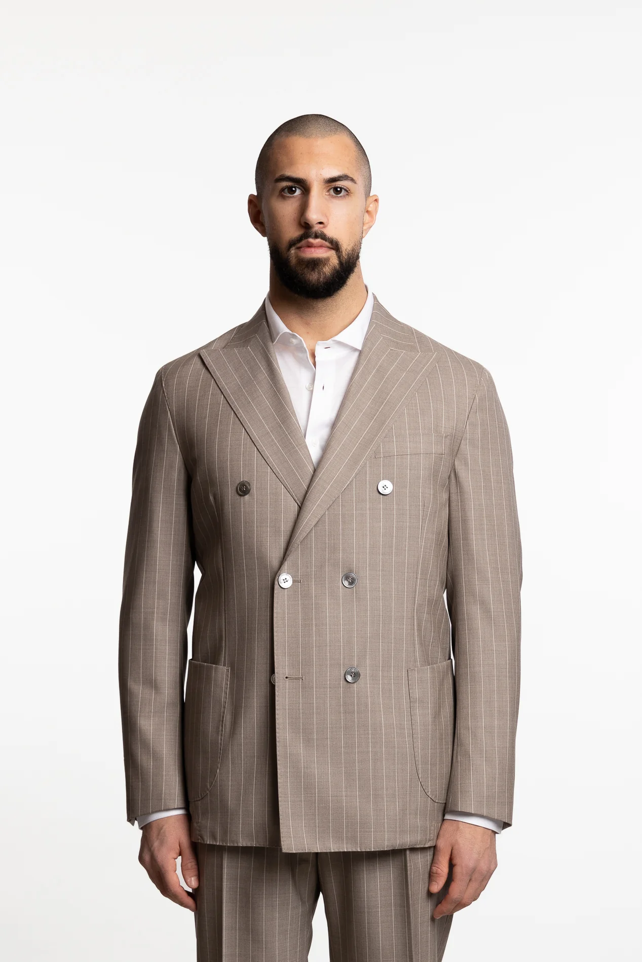 Vicenza DB Wool Blazer Trench Beige